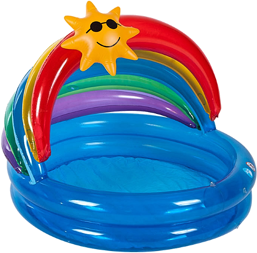 Kidcore Baby Pool Pool Float Rainbow Pool Toy 9 ✎ Popular - Inflatable (540x534)