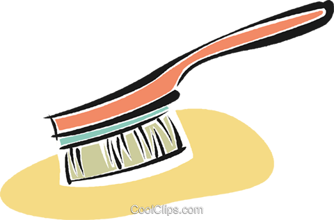 Hair Brush Royalty Free Vector Clip Art Illustration - Royalty-free (480x317)