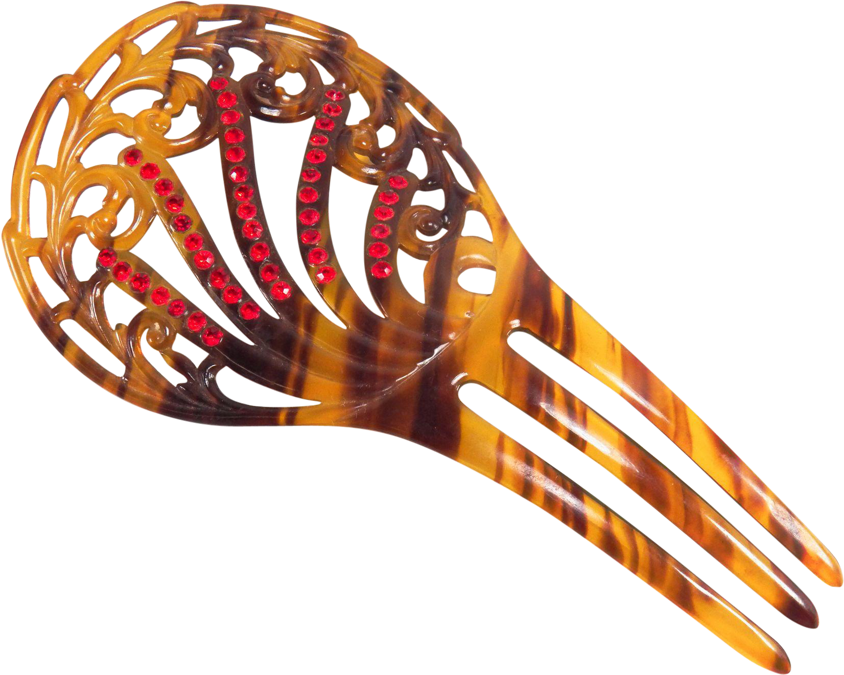 Art Deco Flashing Red Rhinestone Faux Tortoise Shell - Field Lacrosse (1651x1651)