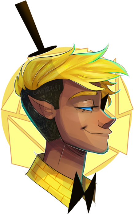 The Human Demonrito - Cartoon (450x750)