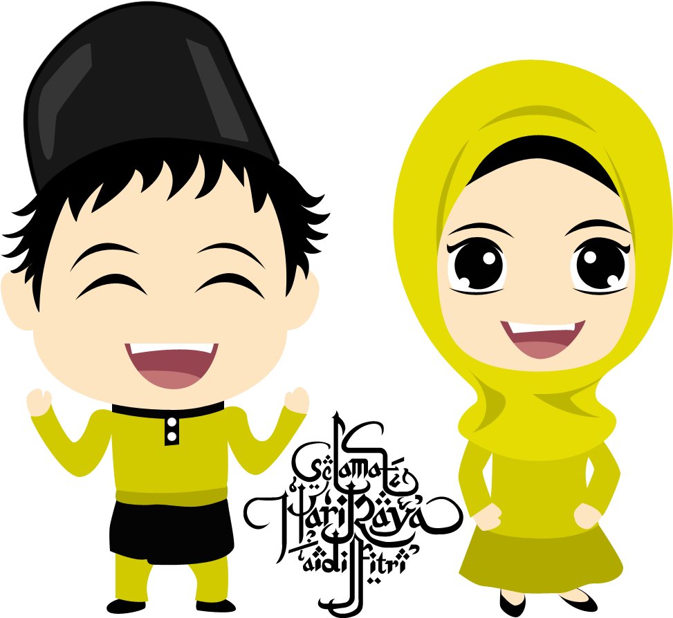 Fizgraphic Freebies Cartoon - Muslim Wedding Cartoon Png (1000x918)