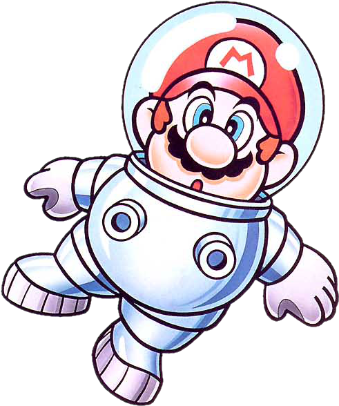 Astronaut Clipart Cool - Super Mario Land 2 Space Mario (512x607)