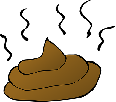 Poop Feces Smelly Crap Dog Stool Shit Drop - Poop Clipart (388x340)