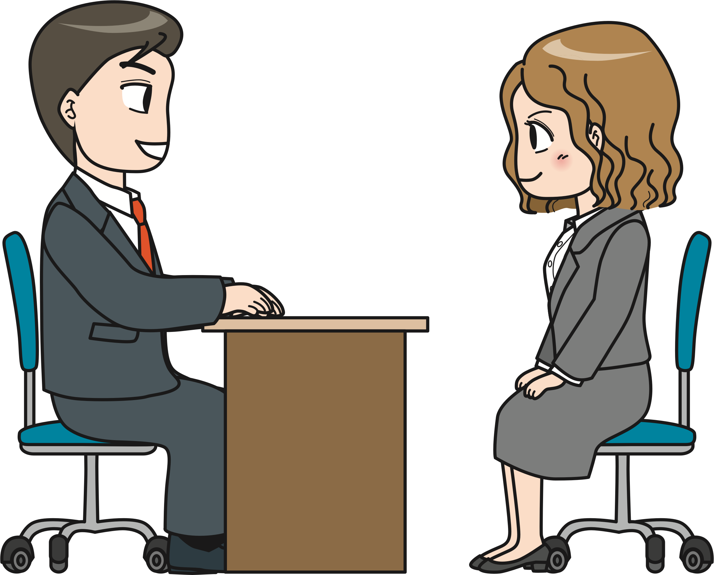 Clipart Of Interview - Interview Clipart (2385x1923)