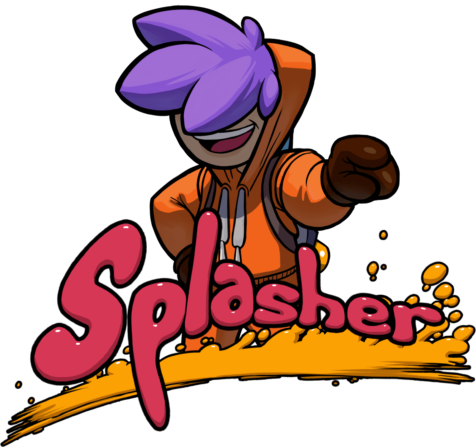Splasher Is A Fast Paced 2d Platformer From Publisher - Splashers Logo (1600x1600)