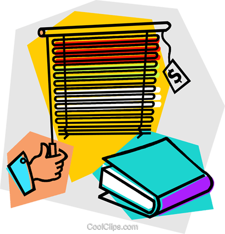 Horizontal Blinds Royalty Free Vector Clip Art Illustration - Clip Art (461x480)