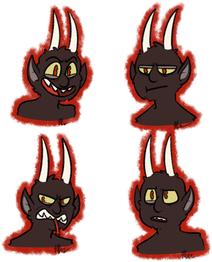 Floofy Devils For All Your Floofy Devil Needs By Magicalxn - Cartoon (894x894)