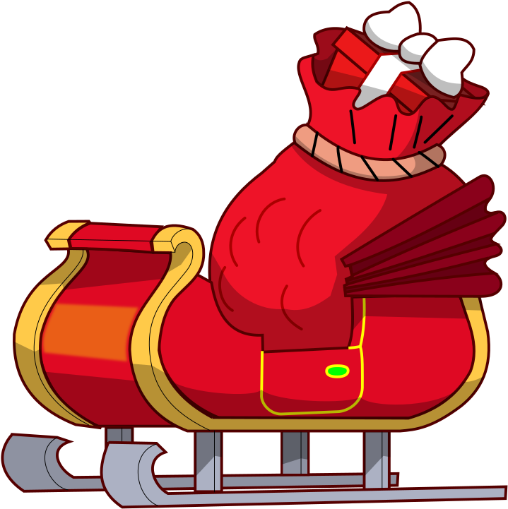 Sleigh Clipart Christmas Sleigh Ride - Sleigh Cartoon (800x800)