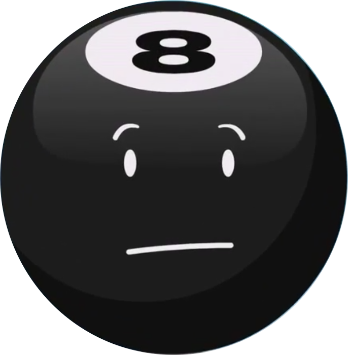 8-ball - Battle For Dream Island 8 Ball (686x700)