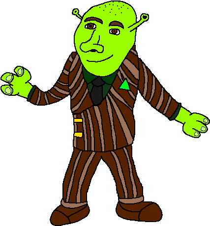Shrek Clipart Wikia - Chairman Shrek (446x492)