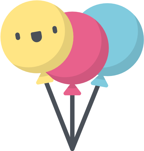 Balloons Free Vector Icon Designed By Freepik - Balloons Free Vector Icon Designed By Freepik (512x512)
