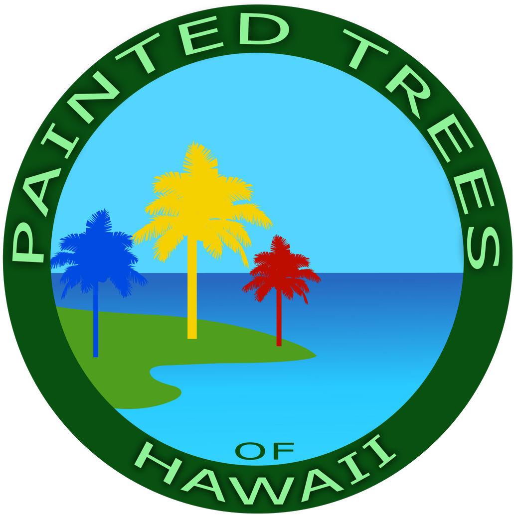 Kailua-kona Hawaii Public Library - Painted Trees Of Hawaii Foundation (1200x1088)