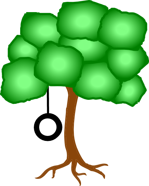 Tree Swing Clipart 2 By Leslie - Bare Tree Clip Art (480x598)