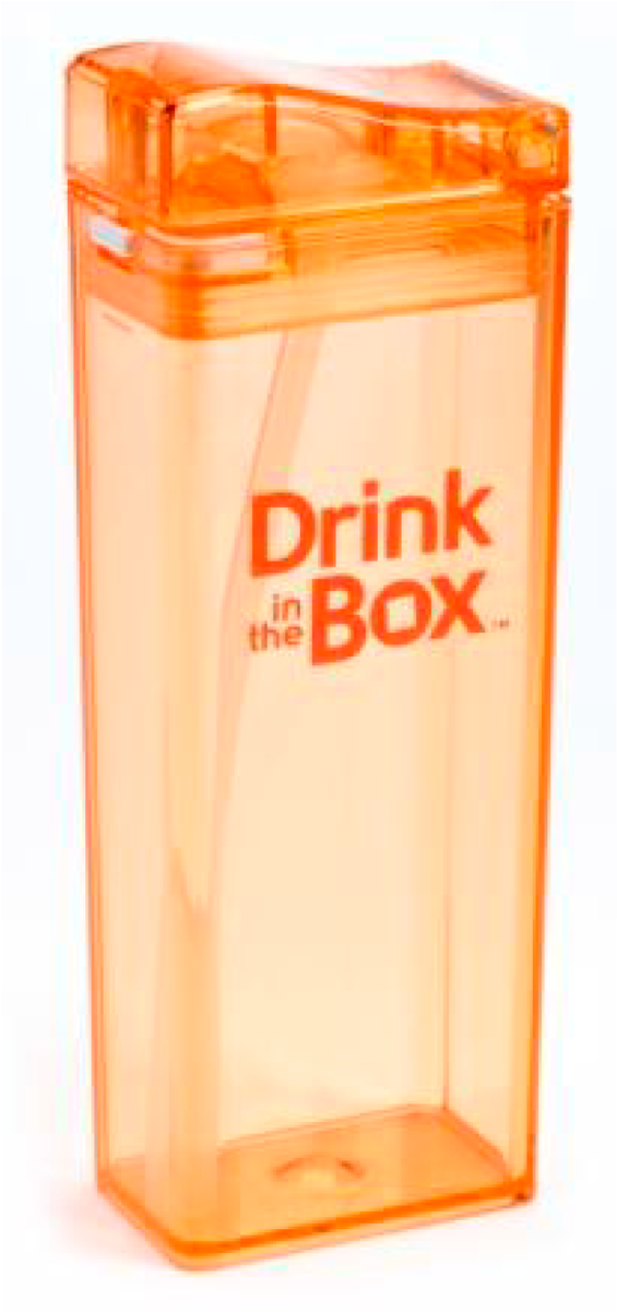 Drink In The Box - Drink In The Box - Reusable Drink Box 12 Oz - Orange (1200x1200)