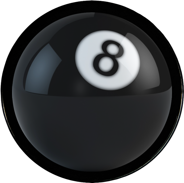 8 Ball - Billiard Ball (600x600)