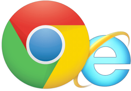 Use Internet Explorer With Google Chrome - Internet Explorer Y Google Chrome (438x330)