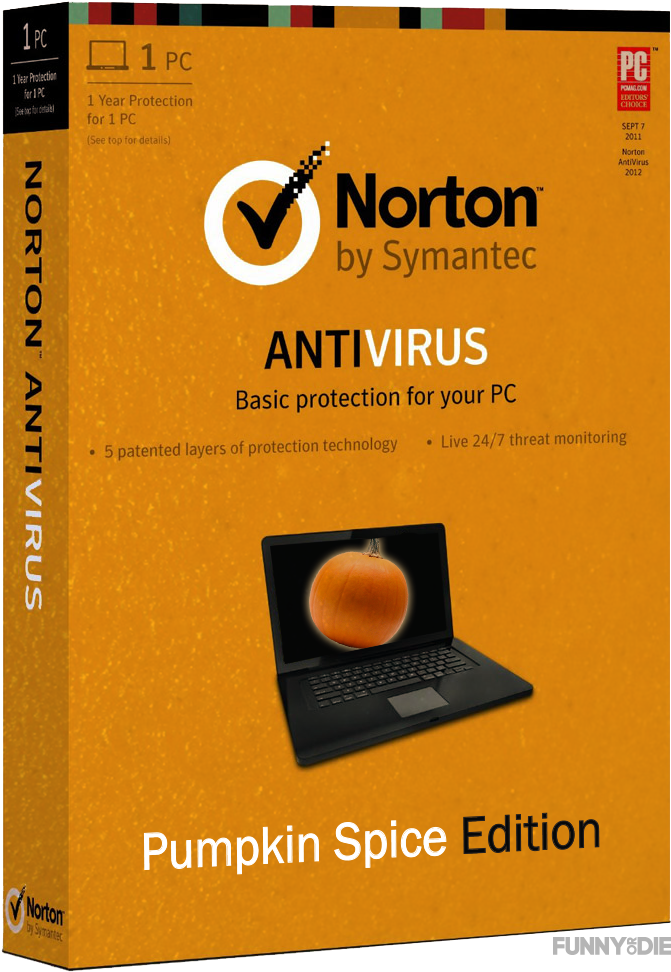 Pumpkin Spice Norton Anti-virus Software For Windows - Symantec Norton Antivirus Basic 1device 21367731 (800x1000)