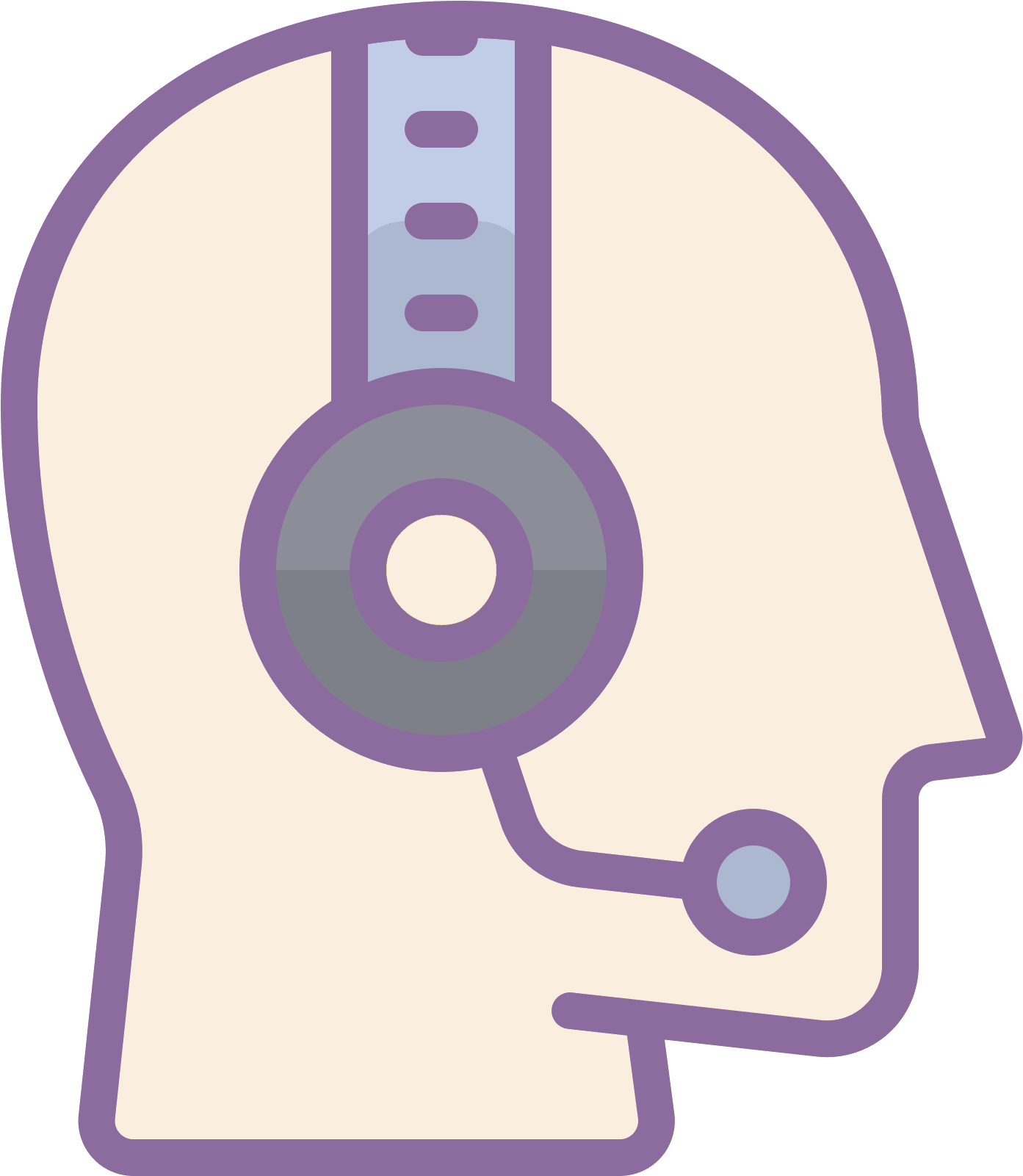 This Is A Image Of The Profile Of A Human Head - Customer Service (1600x1600)