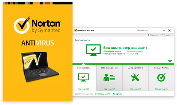 Symantec Norton Antivirus - Norton Internet Security - 1-year / 1-pc - North America (576x343)