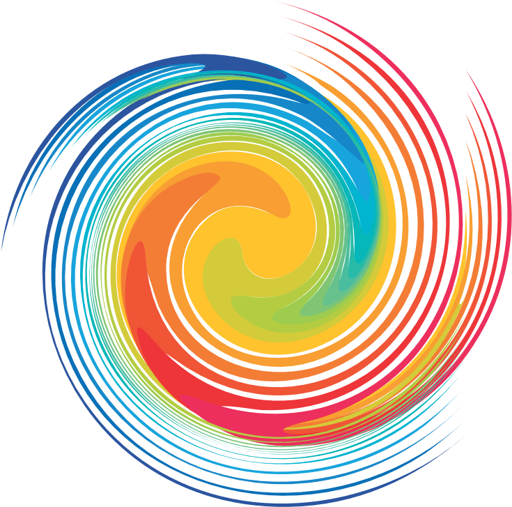 Color Wheel Clip Art - Colorful Vortex 5'x7'area Rug (800x800)