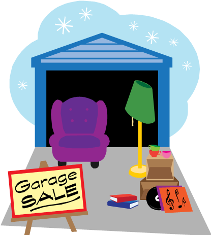 Announcements - Animated Cartoon House Garages Graphic (415x463)