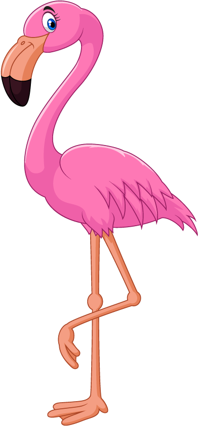 Flamingo Cartoon Clip Art - Flamingo Vector (1346x848)