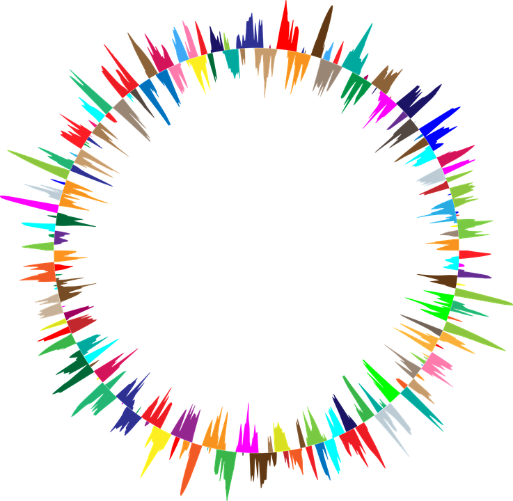 Noise Clipart Sound Wave - Sound Wave Circle Png (737x720)