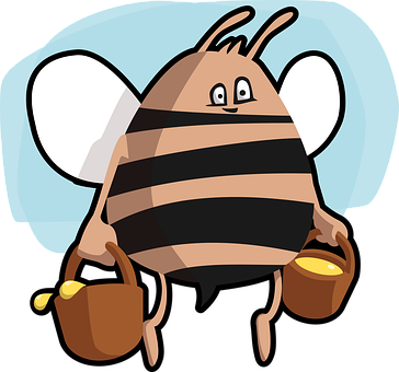 Bee Bug Honey Insect Bee Bee Bee Bee Bee H - Bee Carrying Honey Charms (803x750)