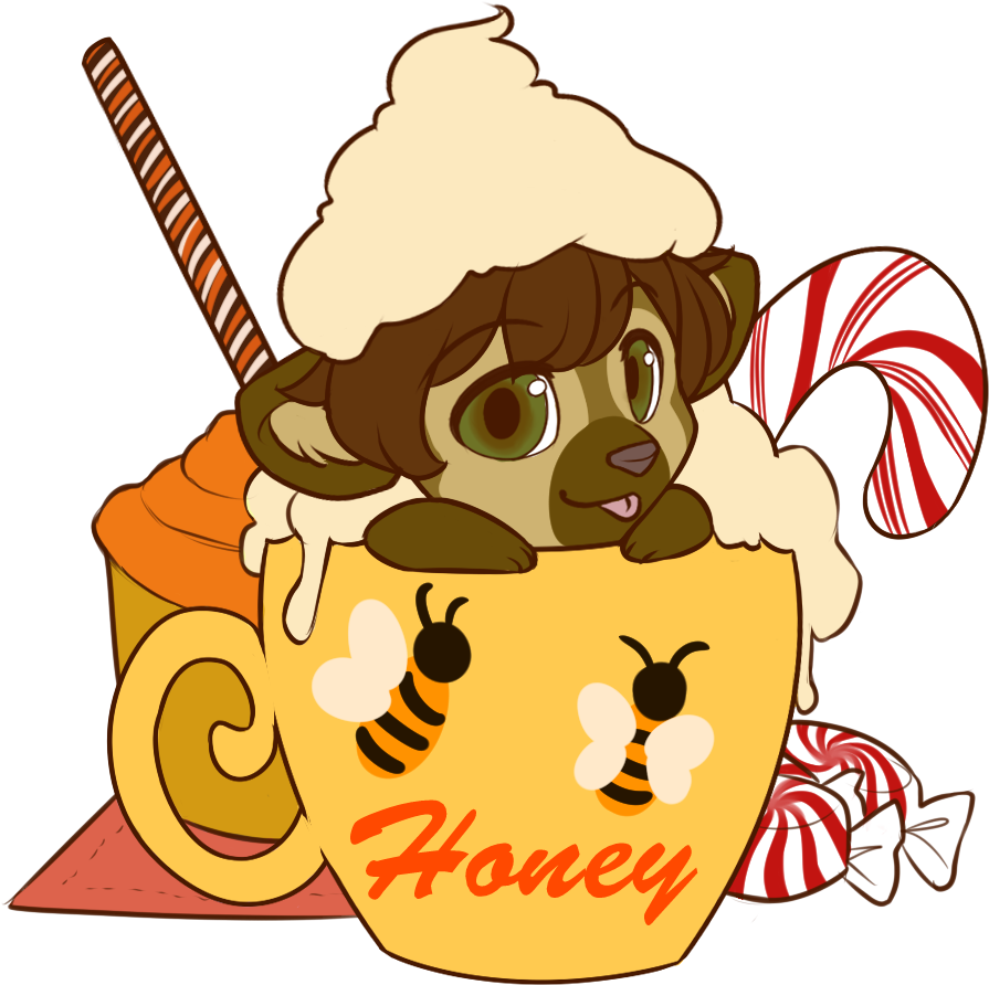 Honey Latte - Hello Kitty Font (966x1080)