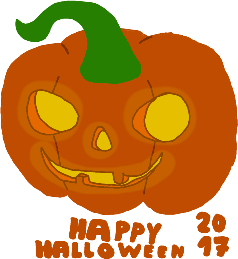 Happy Halloween 2017 By Vex2001 - Jack-o'-lantern (894x894)