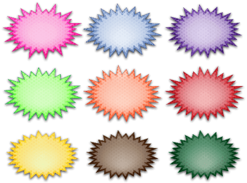 Click To See Printable Version Of Set Of Blank Bubble - Estrellas De Promocion Png (480x357)