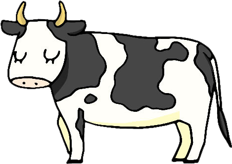 Dairy Cattle Ox Bull Clip Art - Dairy Cattle Ox Bull Clip Art (500x500)