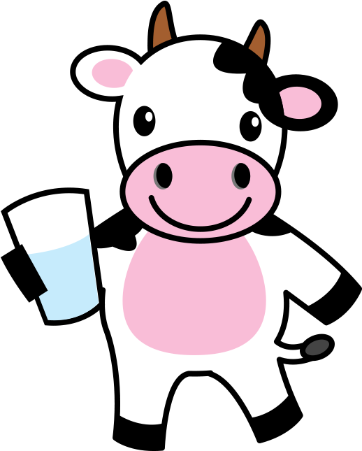 Cattle Cartoon Drawing Clip Art - Dairy Cow Cartoon - (800x800) Png Clipart  Download