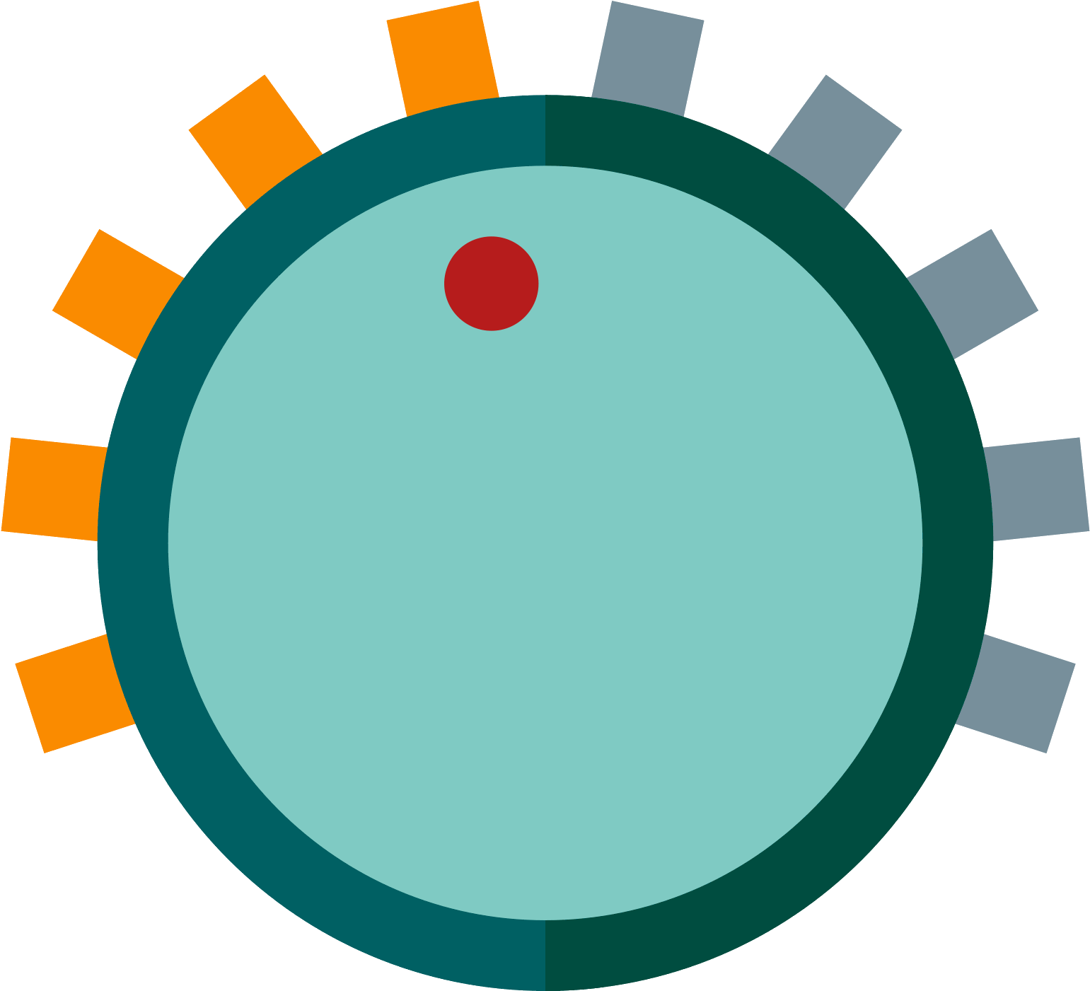 Light Dimming 50 Percent Icon - Percentage (1600x1600)