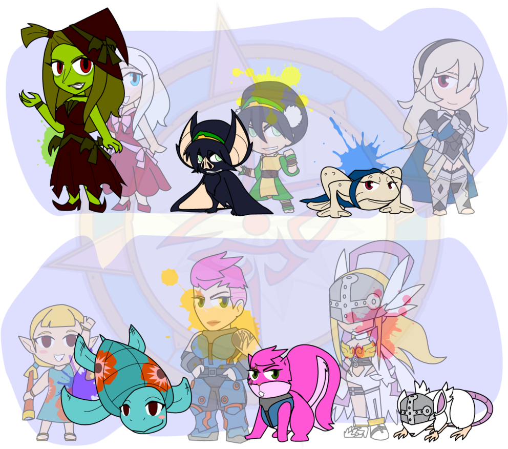 Assorted Chibis - Cartoon (1024x904)