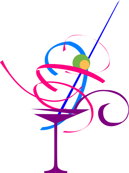 Cocktail Reception Clipart 2 By Jonathan - Cocktail Party Clip Art (444x594)
