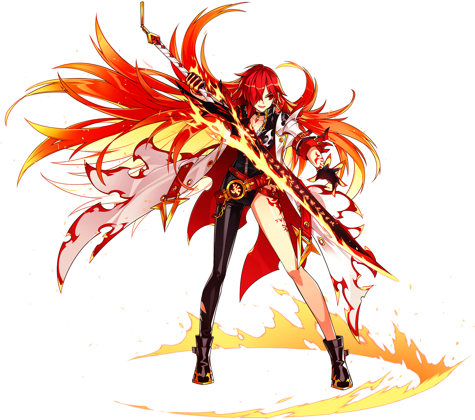 Flame Lord Elesis - Elsword Elesis Flame Lord (1876x1663)