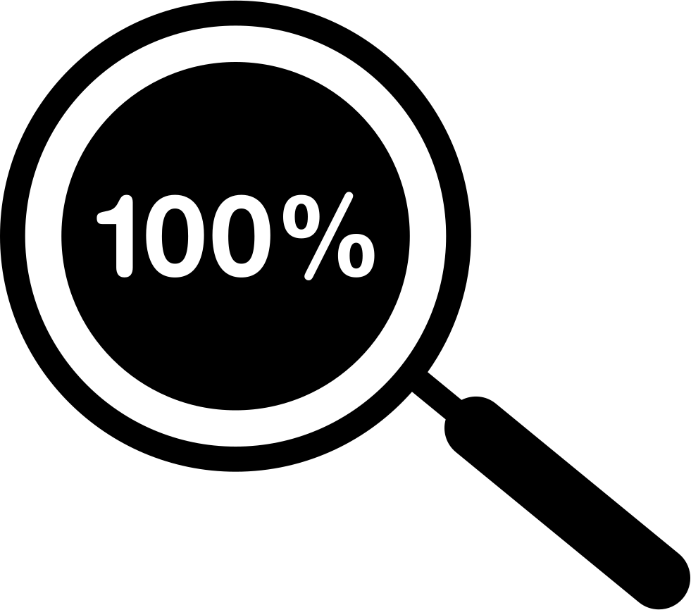 100 Percent Zoom Symbol Comments - 100 Percent Icon (981x866)