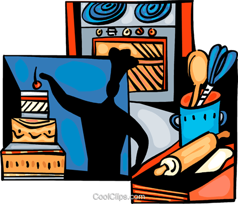 Pastry Chef With Three Layer Cake Royalty Free Vector - Pastry Chef With Three Layer Cake Royalty Free Vector (480x412)