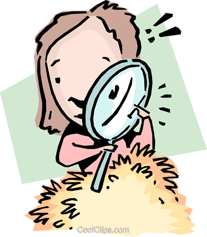 Looking For A Needle In A Haystack Royalty Free Vector - Found It Clip Art (418x480)