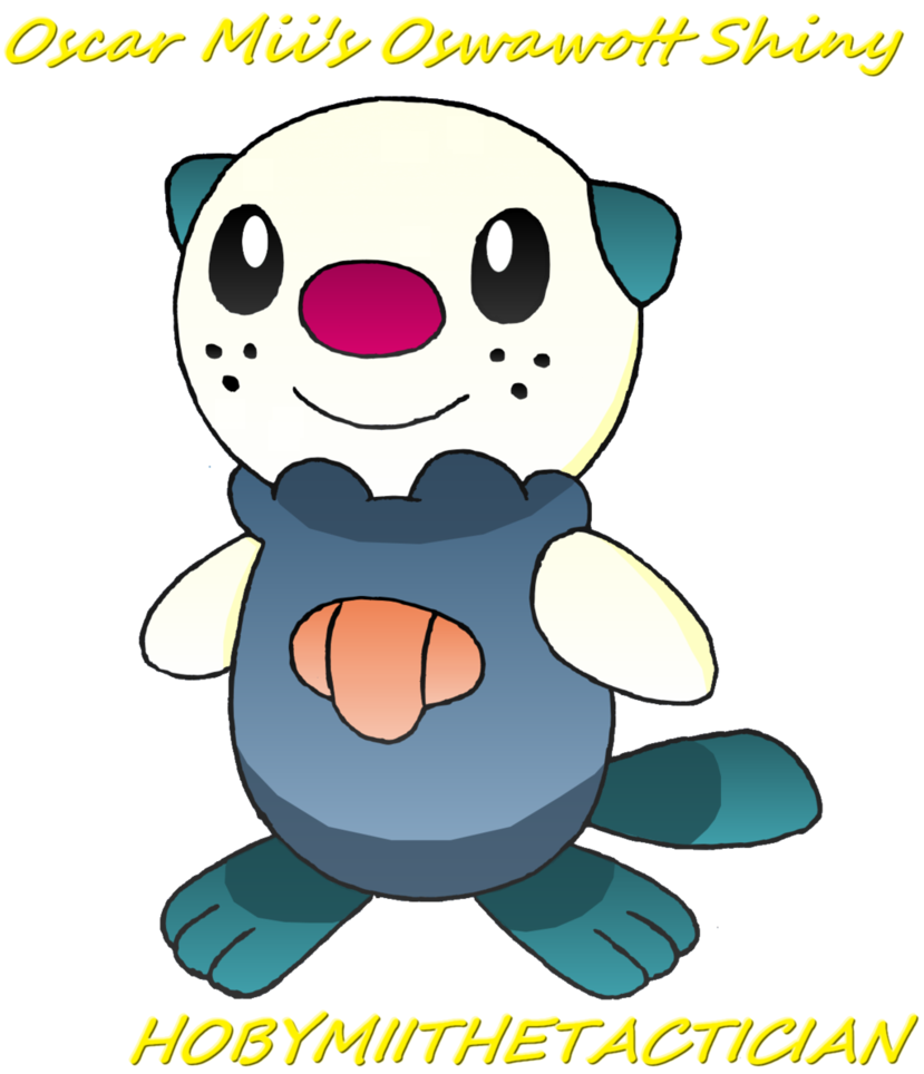 Oscar Mii's Oshawott Shiny By Hobygrenousse - Cartoon (829x964)