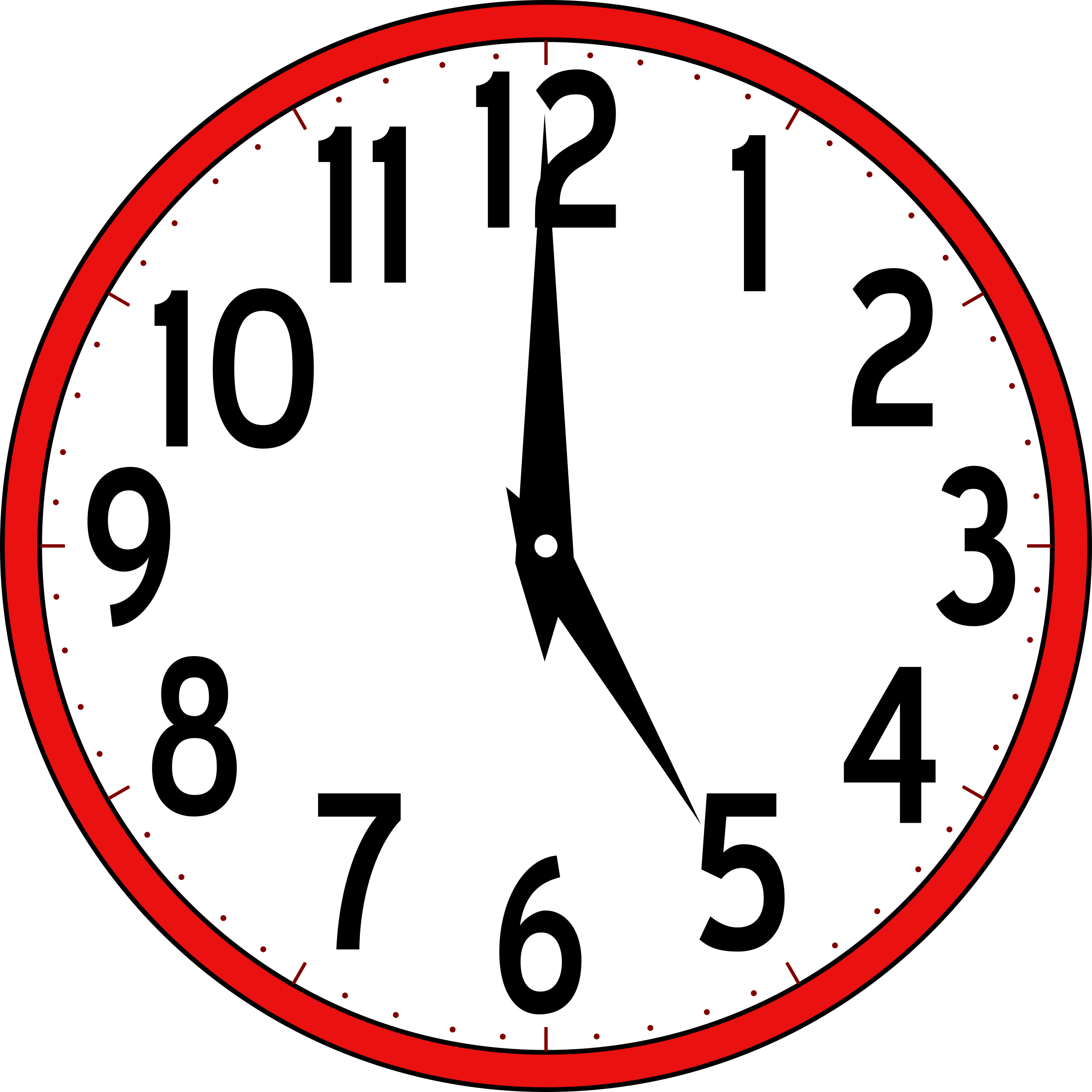 Clock Clip Art Showing 9 - Animated Picture Of Clock (2400x2400) .