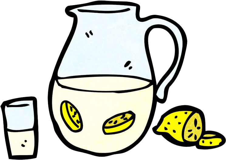 Lemonade Cartoon Drawing Clip Art - Lemonade Cartoon (999x1000)