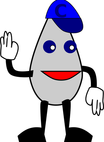 Cartoon Water Drop - Kirli Su Damlası Çizimi Png (366x500)