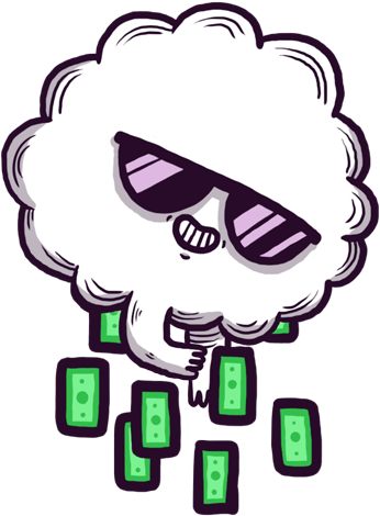 Rain Gifs - Make It Rain Gif Cloud (500x500)