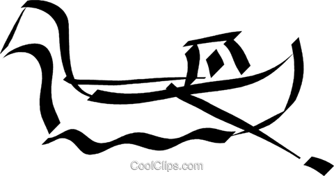 Gondola Royalty Free Vector Clip Art Illustration - Gondola Royalty Free Vector Clip Art Illustration (480x254)