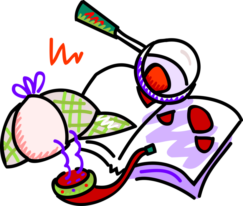 Vector Illustration Of Private Eye Detective Investigative - Vector Illustration Of Private Eye Detective Investigative (825x700)