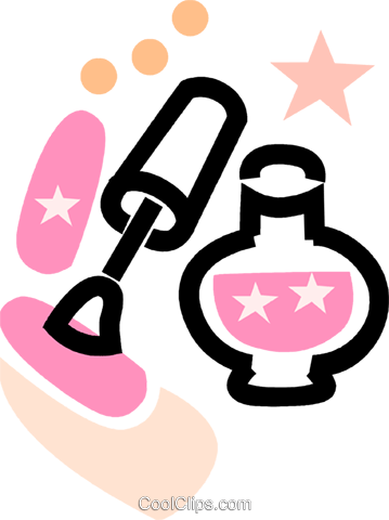 Nail Polish And Finger Nail Royalty Free Vector Clip - Nail Polish Clip Art (523x700)