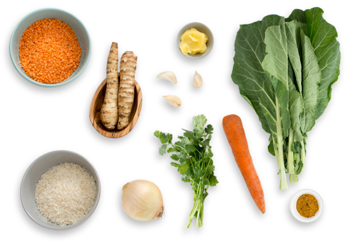 Red Lentil Dal With Sunchokes & Basmati Rice - Basmati (700x477)