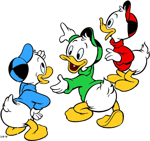 Huey Dewey And Louie Clipart (528x493)